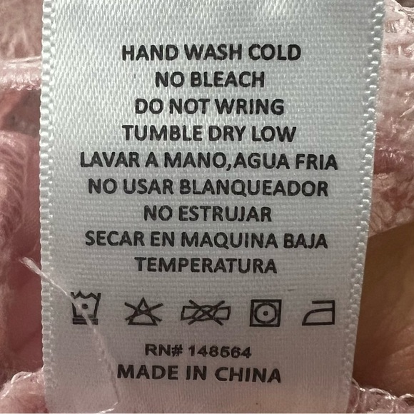 Womens S Embroidered Lace Sheer Pink Top Fairy Barbie Feminine Coquette Romantic - Picture 11 of 12